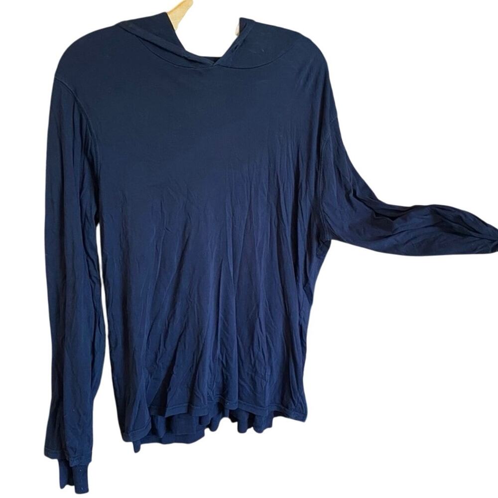 Vince Black Long Sleeve oversized double layer hoodie top size Large super soft